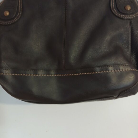 The Sak Women's Brown Pebbled Leather Hobo Handbag GUC - Picture 5 of 13